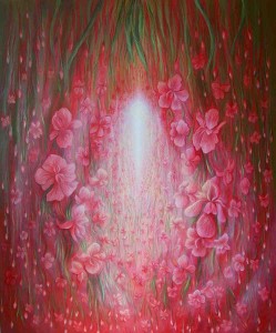 Lida Sherafatmand, Pulses of Love. Oil on canvas, 120 x 100 cm