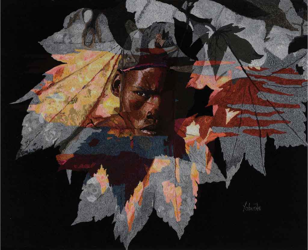 Yaw Obiubi 2015: Vindication, 100x122cm. Photo: Gallery of African Art, London
